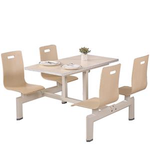 Dining tables and chairs in snack restaurants and